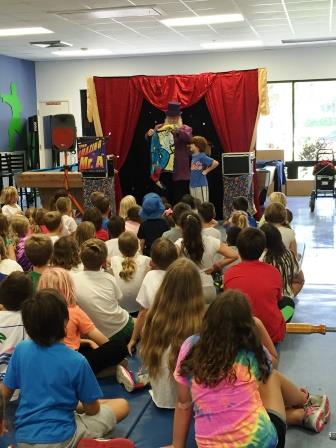 Mr A entertains camp